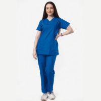 Female Scrub Suit Island Blue