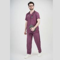 Male Scrub Suit 5 Pocket – Wine