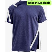 Shoulder Recovery Shirts Unisex-Post Shoulder of Short Sleeves with Hidden Snap Buttons on Sides