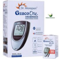 Dr Morepen BG 03 Gluco One Glucose Monitoring System Glucometer with Gluco One BG 03 Blood Glucose 25 Test Strip Diabetes Monitoring Devices Blood Glucose Monitors