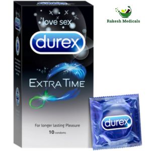 Durex Extra Time - 10 Condoms, 10s(Pack of 1)