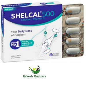 Shelcal 500 Calcium+Vitamin D3 Tablet For Bones, Joints, Muscles Care Supports Immunity Daily Mineral Blend