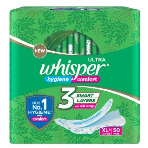 Whisper Ultra clean XL 44 pad large wings Sanitary Pad