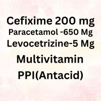 fever antibiotic+pcm+antacid+multivitamin rx required