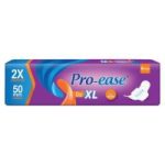 pro ease go sanitary pad xl, 6 count